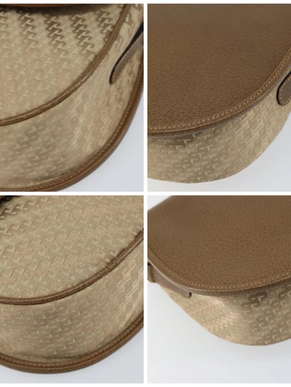 GUCCI Shoulder Bag Nylon Leather Beige Gold 007 754 0074 Auth ep12620 - Picture 14 of 16